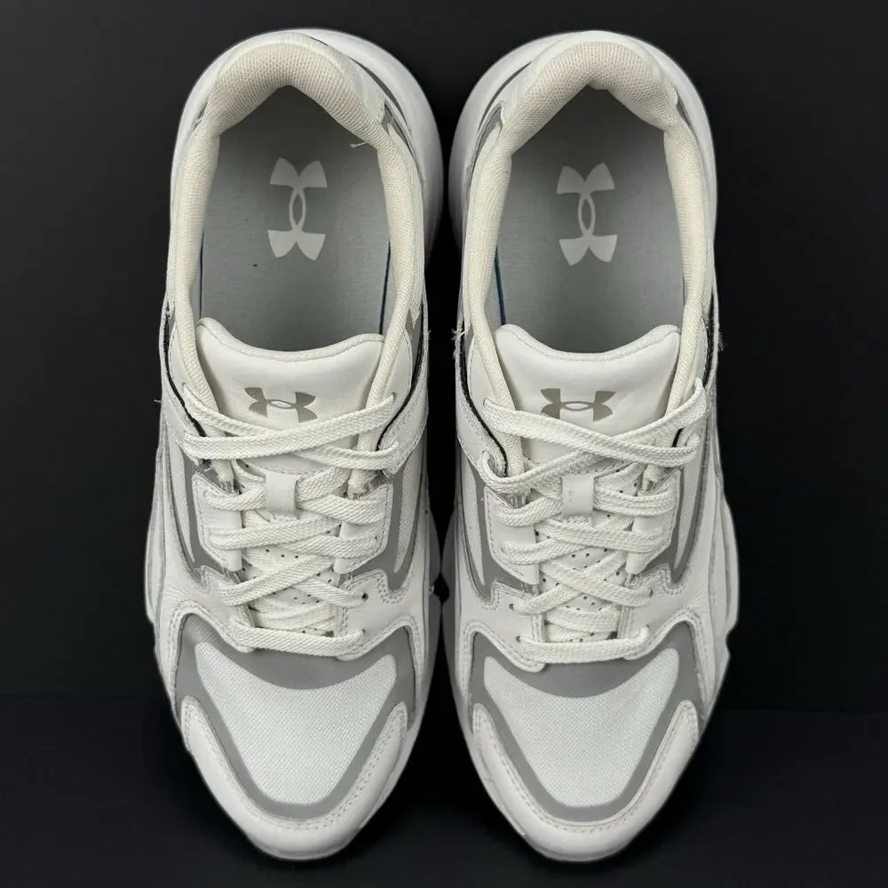 Under Armour Forge 96 Trainers Mens 9.5 Womens 11 White Shoes New